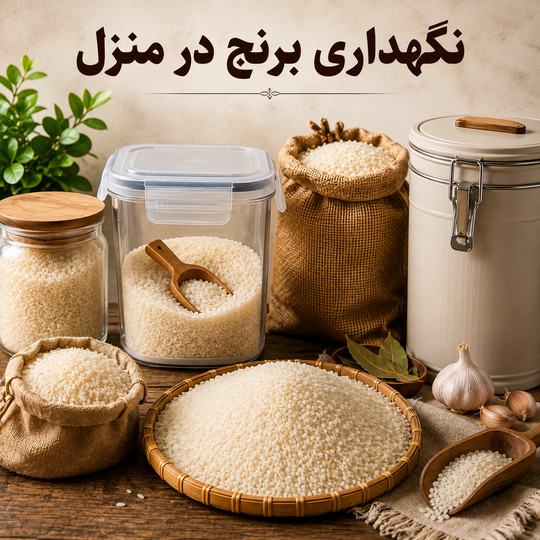 نحوه نگهداری برنج در منزل؛ بهترین روشها برای حفظ کیفیت و ماندگاری